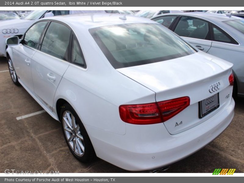 Ibis White / Velvet Beige/Black 2014 Audi A4 2.0T quattro Sedan