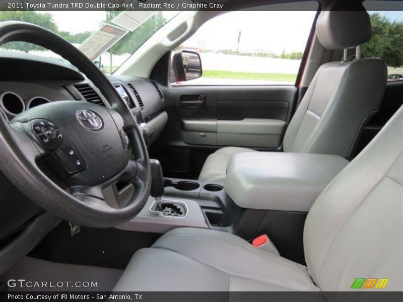 Radiant Red / Graphite Gray 2011 Toyota Tundra TRD Double Cab 4x4
