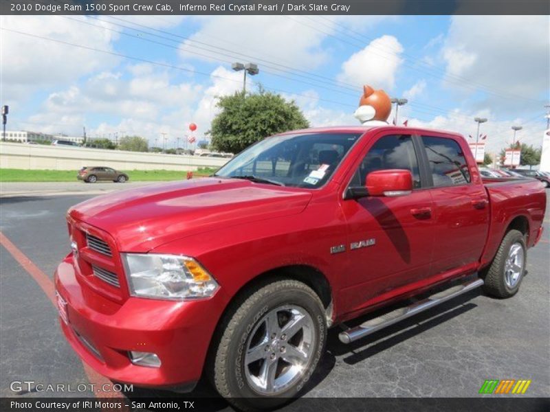 Inferno Red Crystal Pearl / Dark Slate Gray 2010 Dodge Ram 1500 Sport Crew Cab