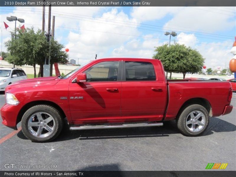 Inferno Red Crystal Pearl / Dark Slate Gray 2010 Dodge Ram 1500 Sport Crew Cab