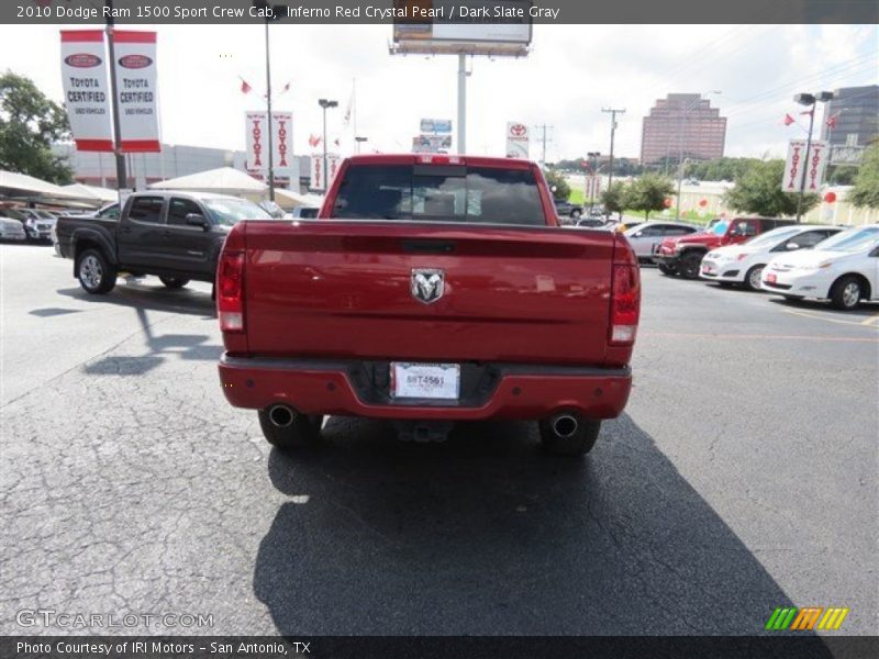 Inferno Red Crystal Pearl / Dark Slate Gray 2010 Dodge Ram 1500 Sport Crew Cab
