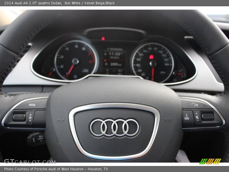 Ibis White / Velvet Beige/Black 2014 Audi A4 2.0T quattro Sedan