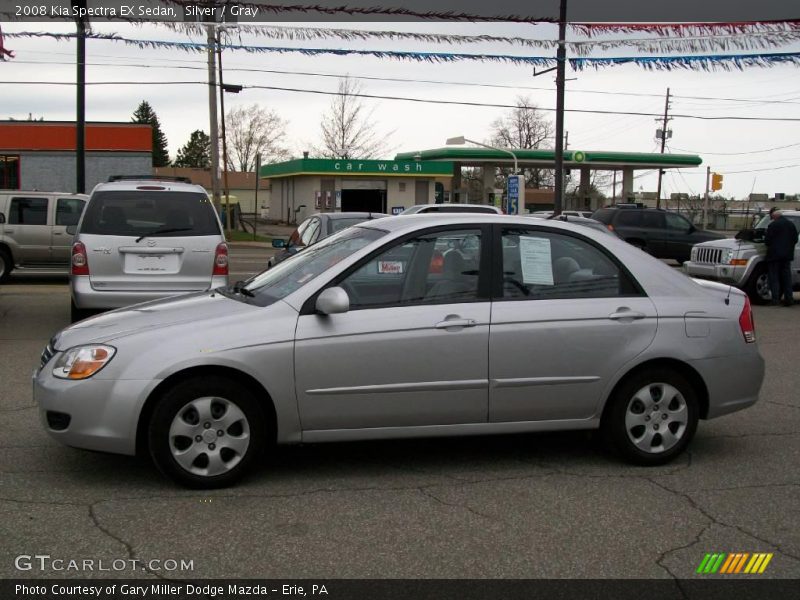 Silver / Gray 2008 Kia Spectra EX Sedan