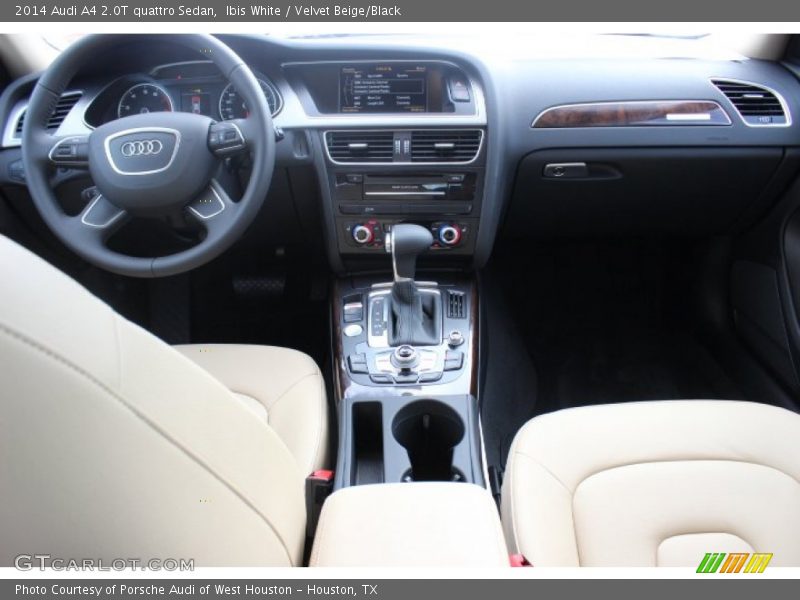 Ibis White / Velvet Beige/Black 2014 Audi A4 2.0T quattro Sedan