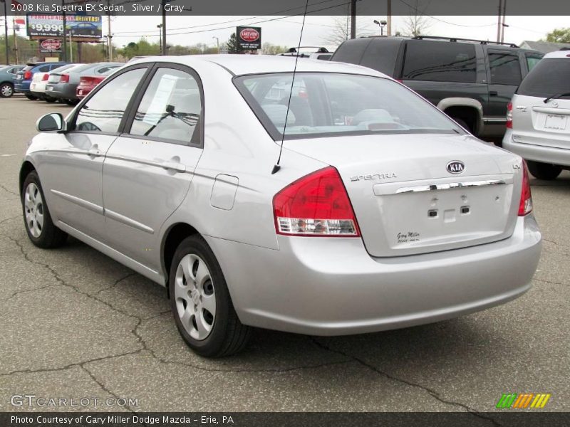 Silver / Gray 2008 Kia Spectra EX Sedan