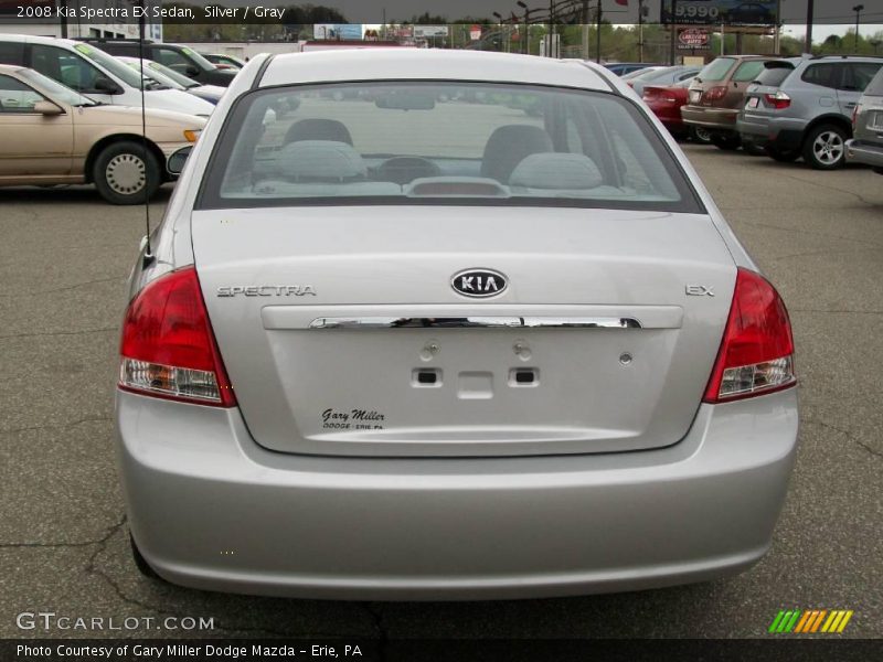 Silver / Gray 2008 Kia Spectra EX Sedan
