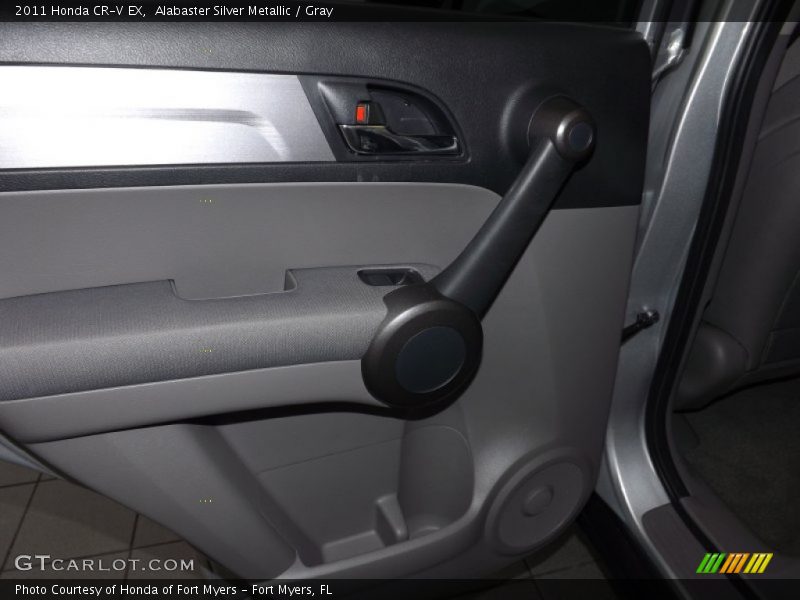 Alabaster Silver Metallic / Gray 2011 Honda CR-V EX