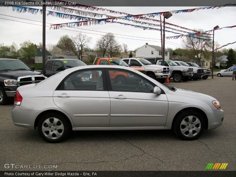 Silver / Gray 2008 Kia Spectra EX Sedan