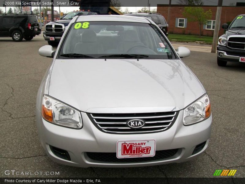 Silver / Gray 2008 Kia Spectra EX Sedan