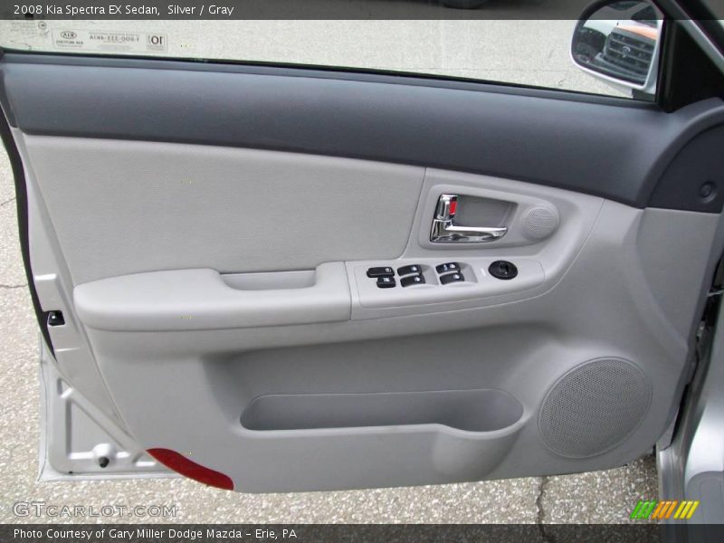 Silver / Gray 2008 Kia Spectra EX Sedan