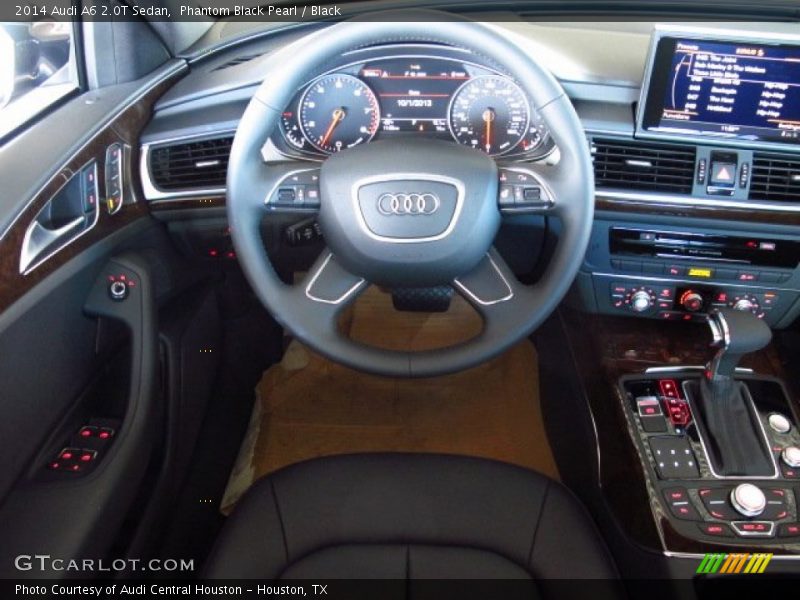 Phantom Black Pearl / Black 2014 Audi A6 2.0T Sedan