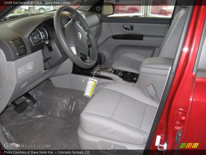 Spicy Red / Gray 2008 Kia Sorento EX 4x4