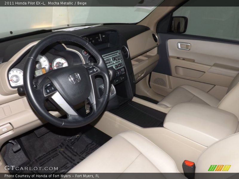 Mocha Metallic / Beige 2011 Honda Pilot EX-L