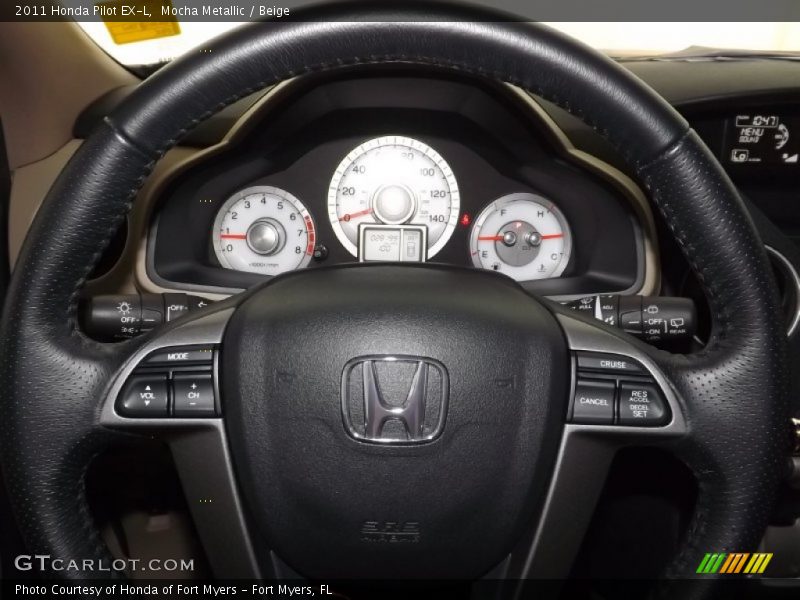 Mocha Metallic / Beige 2011 Honda Pilot EX-L