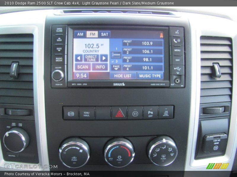 Light Graystone Pearl / Dark Slate/Medium Graystone 2010 Dodge Ram 2500 SLT Crew Cab 4x4