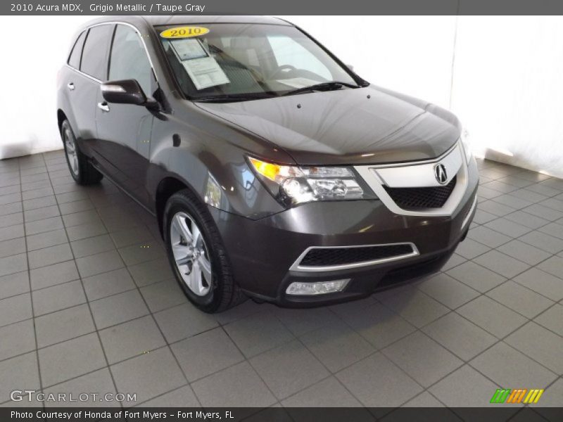 Grigio Metallic / Taupe Gray 2010 Acura MDX