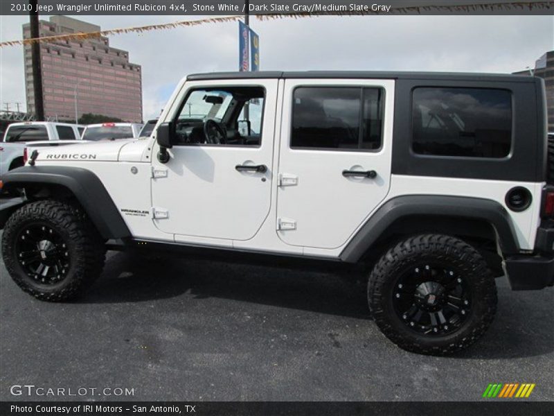 Stone White / Dark Slate Gray/Medium Slate Gray 2010 Jeep Wrangler Unlimited Rubicon 4x4
