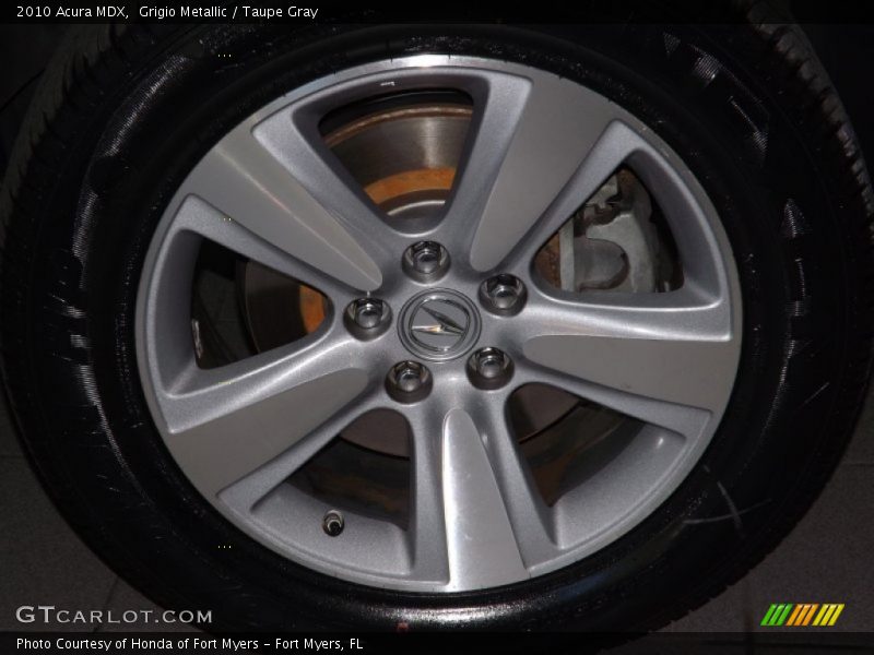 Grigio Metallic / Taupe Gray 2010 Acura MDX