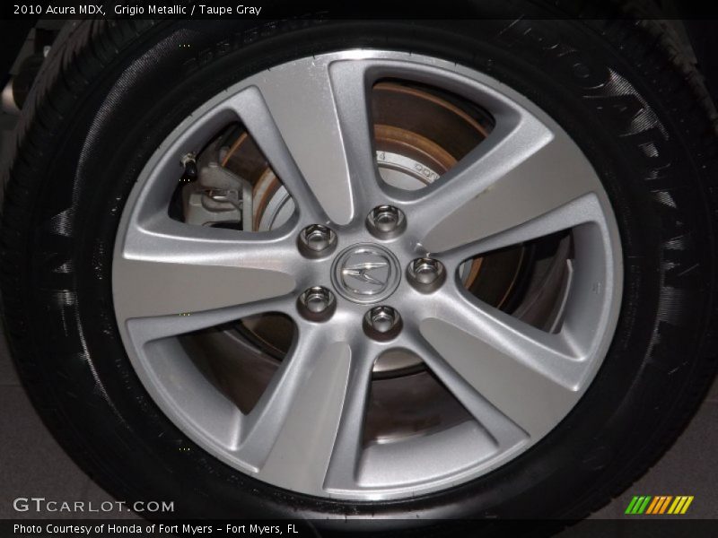 Grigio Metallic / Taupe Gray 2010 Acura MDX