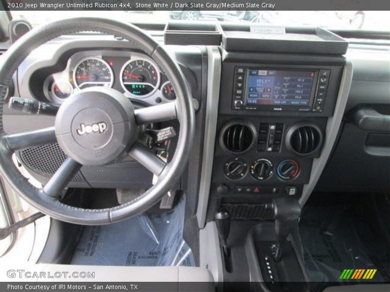 Stone White / Dark Slate Gray/Medium Slate Gray 2010 Jeep Wrangler Unlimited Rubicon 4x4