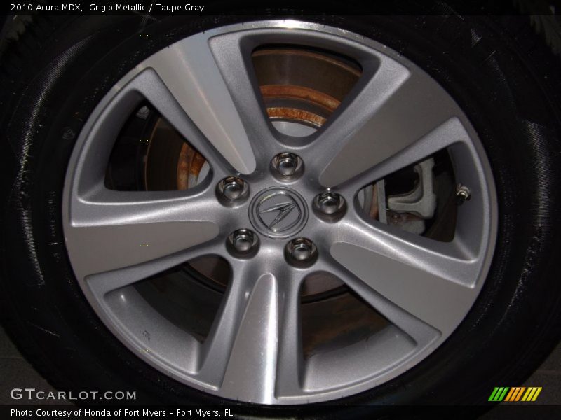 Grigio Metallic / Taupe Gray 2010 Acura MDX