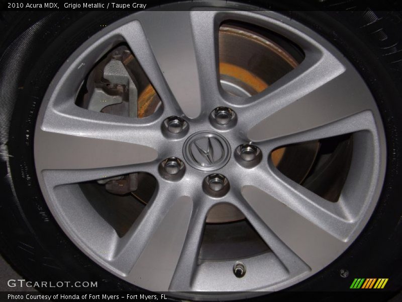 Grigio Metallic / Taupe Gray 2010 Acura MDX
