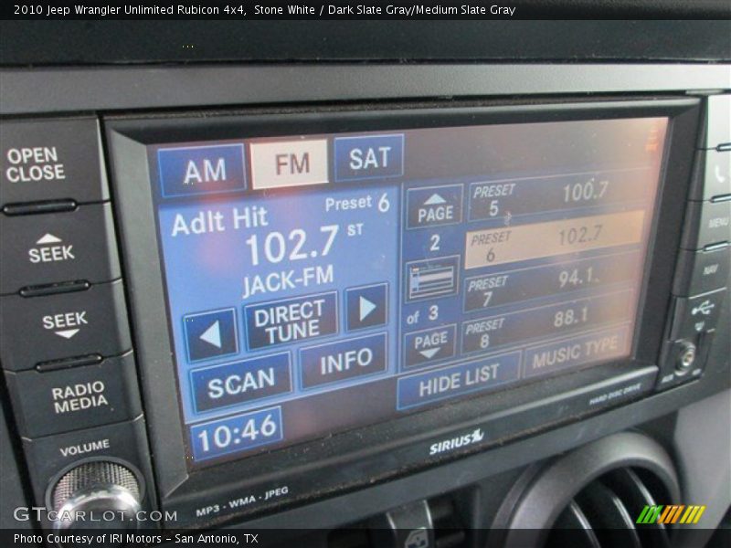 Stone White / Dark Slate Gray/Medium Slate Gray 2010 Jeep Wrangler Unlimited Rubicon 4x4