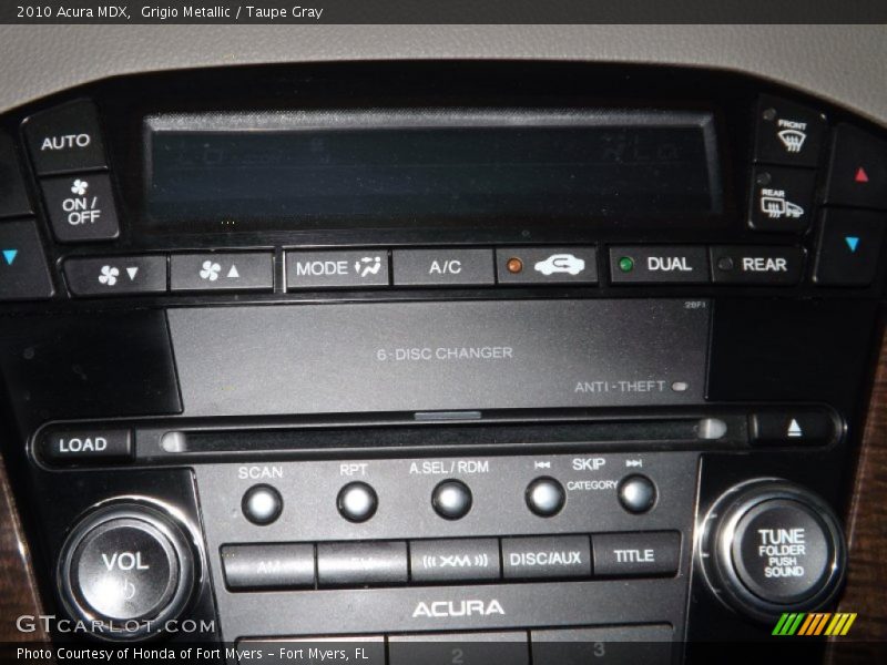 Grigio Metallic / Taupe Gray 2010 Acura MDX