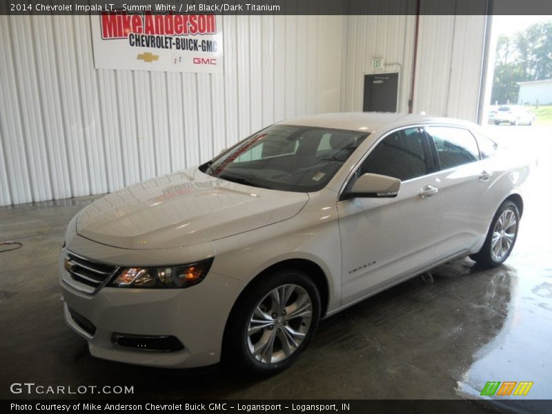 Summit White / Jet Black/Dark Titanium 2014 Chevrolet Impala LT