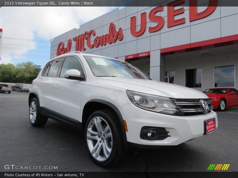 Candy White / Black 2013 Volkswagen Tiguan SEL