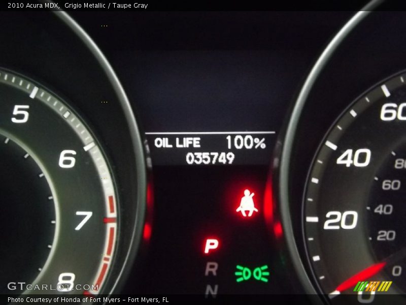 Grigio Metallic / Taupe Gray 2010 Acura MDX