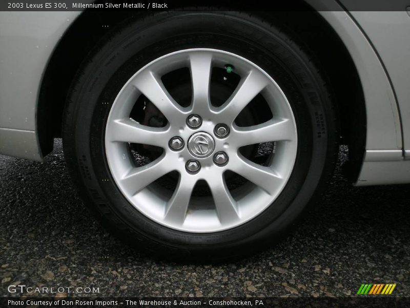 Millennium Silver Metallic / Black 2003 Lexus ES 300