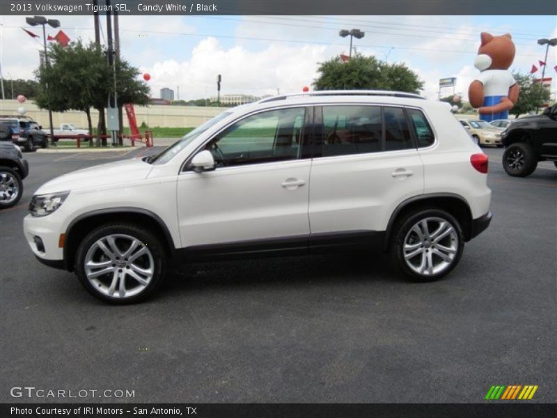 Candy White / Black 2013 Volkswagen Tiguan SEL