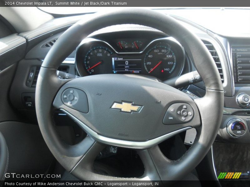 Summit White / Jet Black/Dark Titanium 2014 Chevrolet Impala LT