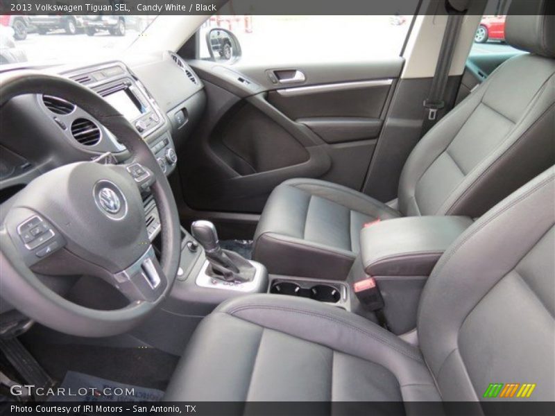 Candy White / Black 2013 Volkswagen Tiguan SEL