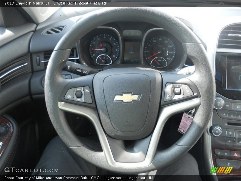 Crystal Red Tintcoat / Jet Black 2013 Chevrolet Malibu LT