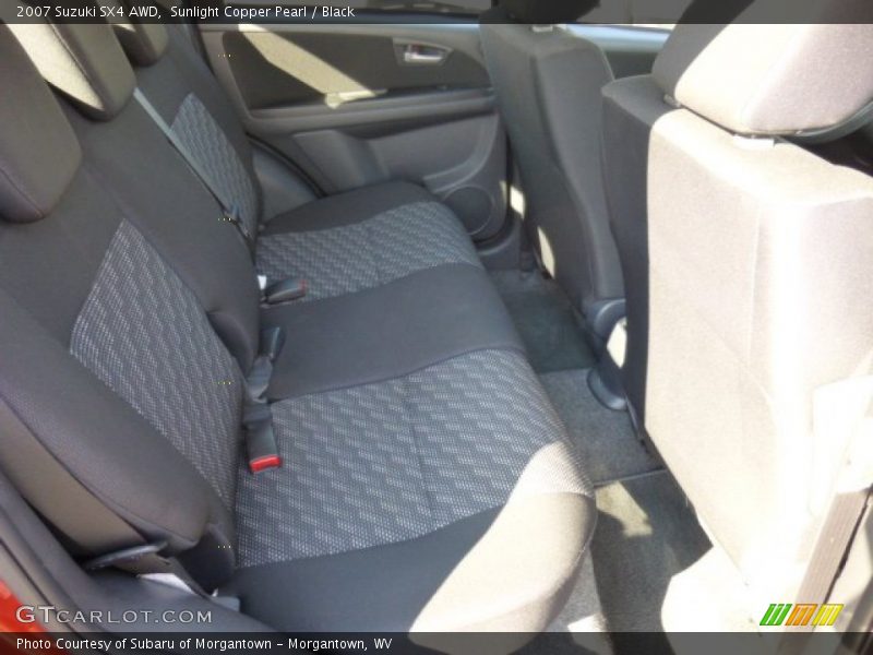 Sunlight Copper Pearl / Black 2007 Suzuki SX4 AWD