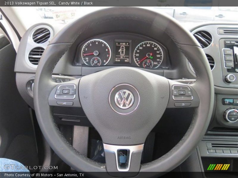 Candy White / Black 2013 Volkswagen Tiguan SEL