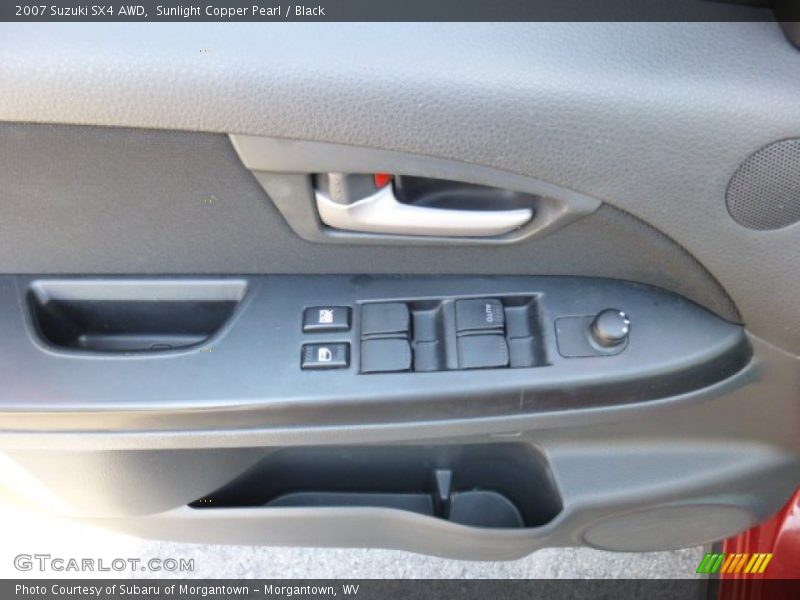 Sunlight Copper Pearl / Black 2007 Suzuki SX4 AWD