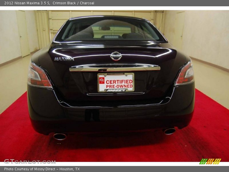 Crimson Black / Charcoal 2012 Nissan Maxima 3.5 S
