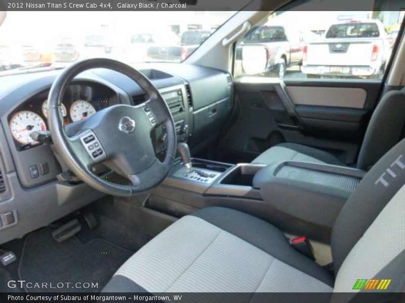 Galaxy Black / Charcoal 2012 Nissan Titan S Crew Cab 4x4