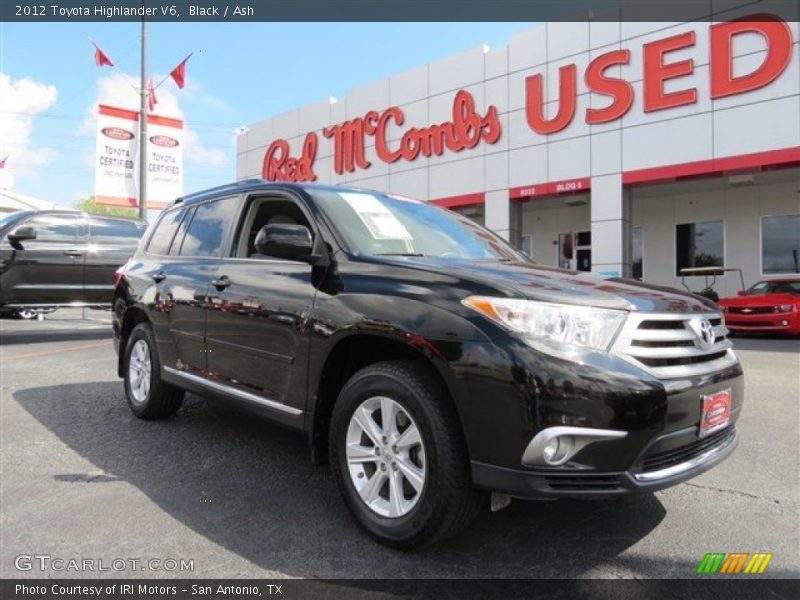Black / Ash 2012 Toyota Highlander V6