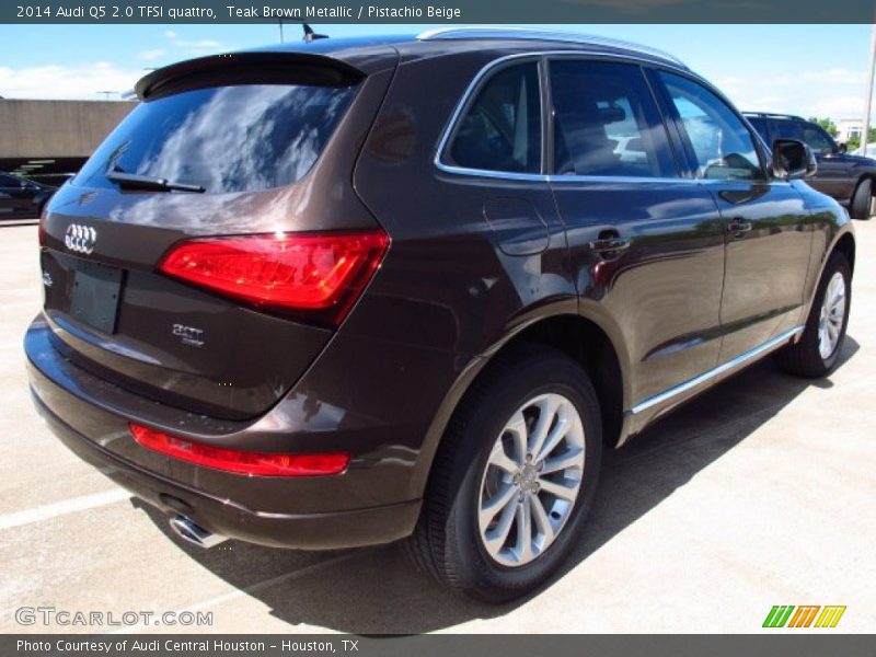 Teak Brown Metallic / Pistachio Beige 2014 Audi Q5 2.0 TFSI quattro