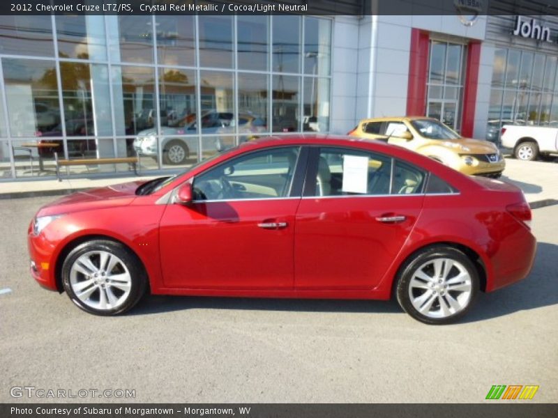 Crystal Red Metallic / Cocoa/Light Neutral 2012 Chevrolet Cruze LTZ/RS