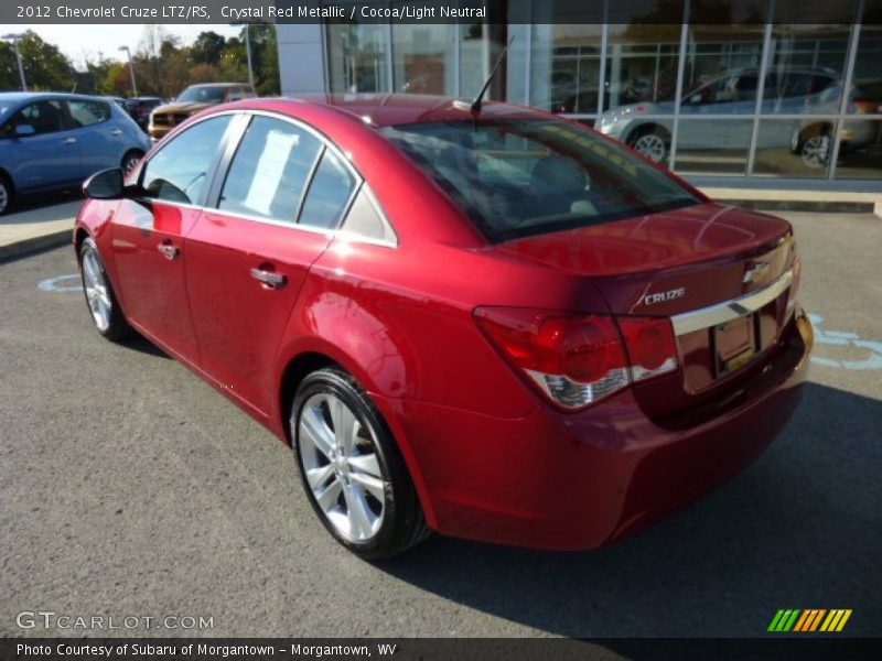 Crystal Red Metallic / Cocoa/Light Neutral 2012 Chevrolet Cruze LTZ/RS