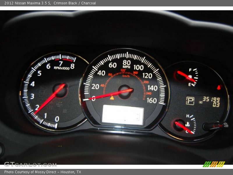 Crimson Black / Charcoal 2012 Nissan Maxima 3.5 S