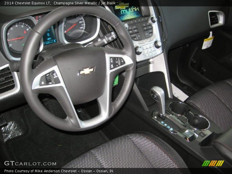 Champagne Silver Metallic / Jet Black 2014 Chevrolet Equinox LT