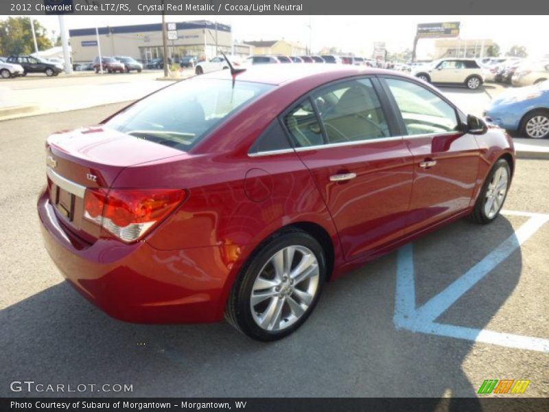 Crystal Red Metallic / Cocoa/Light Neutral 2012 Chevrolet Cruze LTZ/RS
