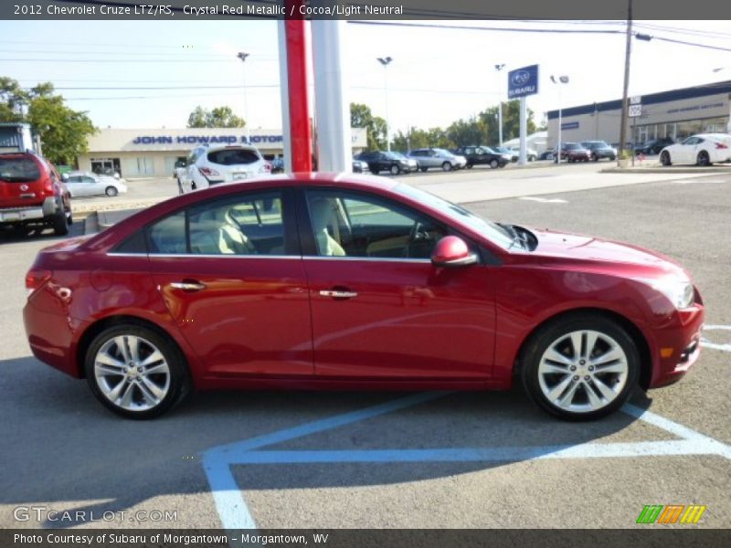 Crystal Red Metallic / Cocoa/Light Neutral 2012 Chevrolet Cruze LTZ/RS