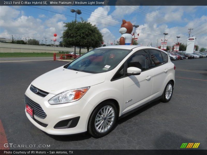 White Platinum / Medium Light Stone 2013 Ford C-Max Hybrid SE